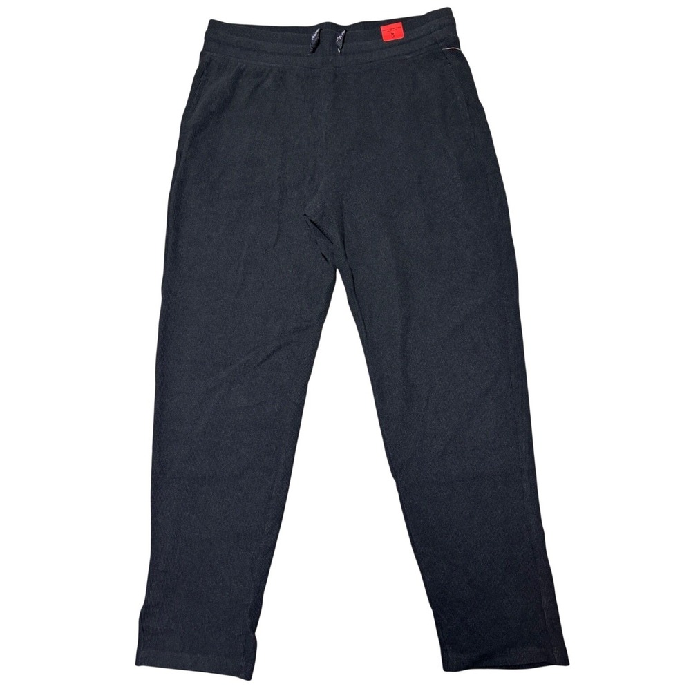 New Marc New York Andrew Marc Black Ribbed Knit Jogger Pants Womens Size Medium‎